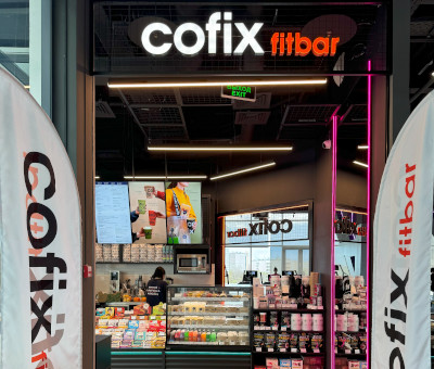 Открытие первого фитнес-бара сети Cofix в Москве